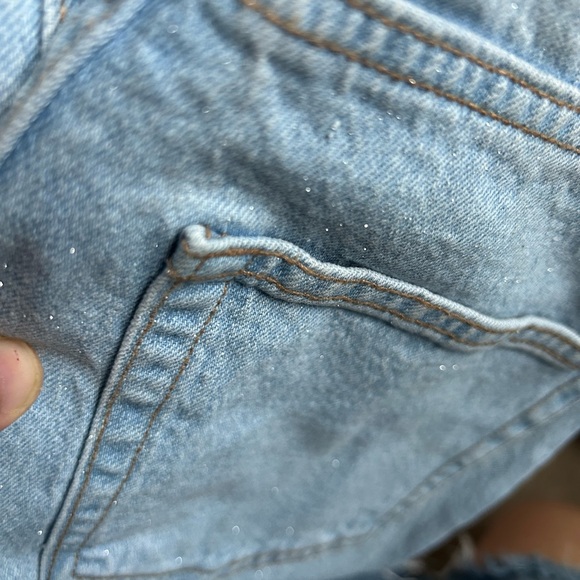 Wild Fable Sparkle Light Blue Flare & Wide Leg Jeans - Picture 5 of 10